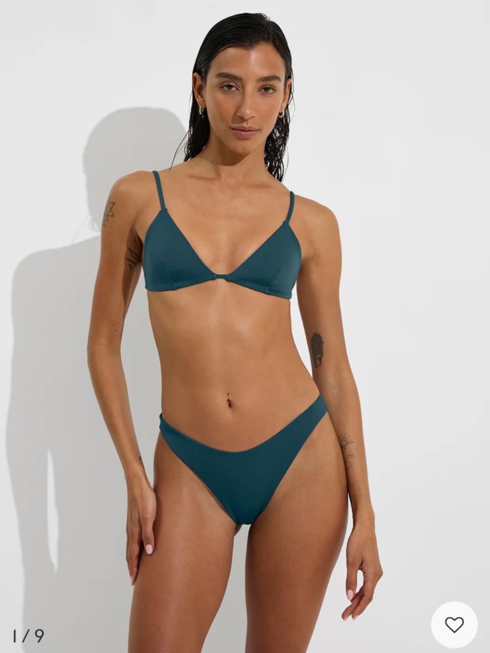 NWT LEFT ON FRIDAY - Dip Bottoms in Deep End (teal), Small